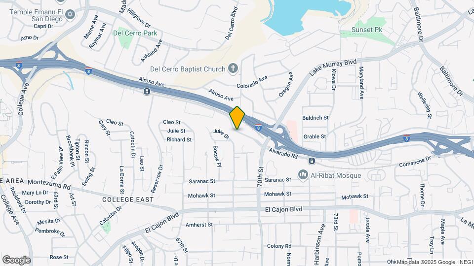 6911 Alvarado Rd Map and Location Details
