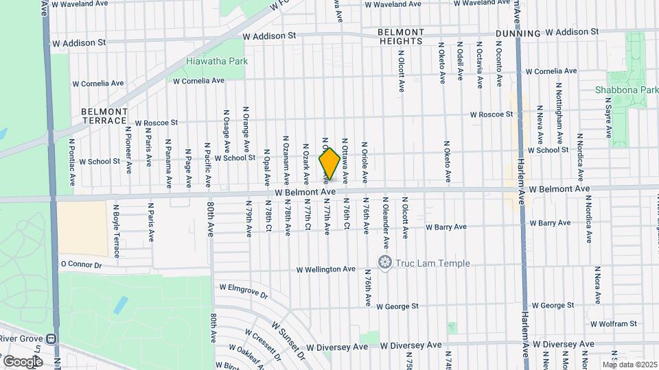3205 N Overhill Ave Map and Location Details