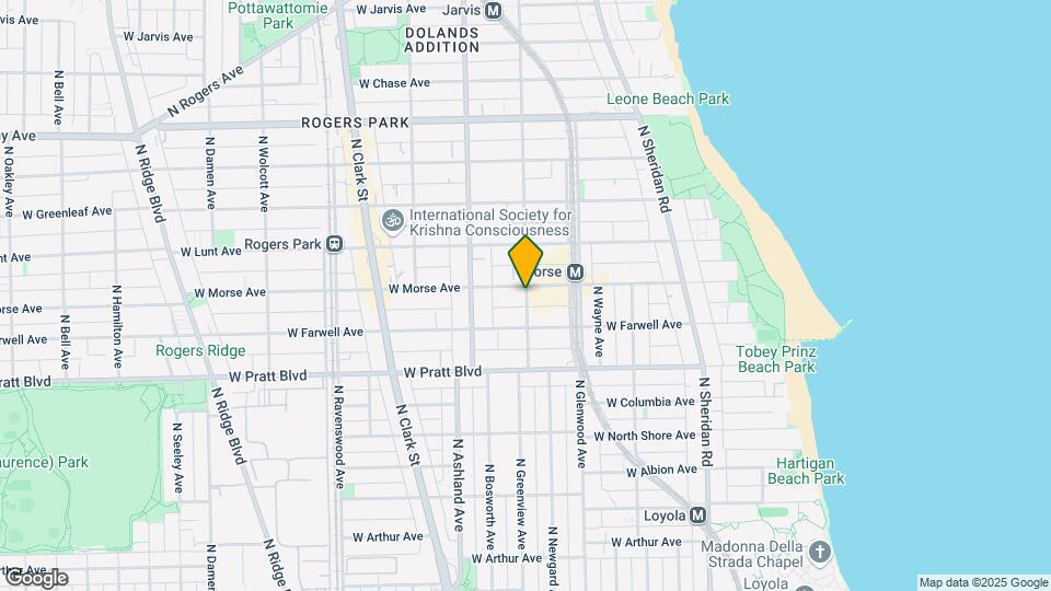 6930 N Greenview Ave Map and Location Details