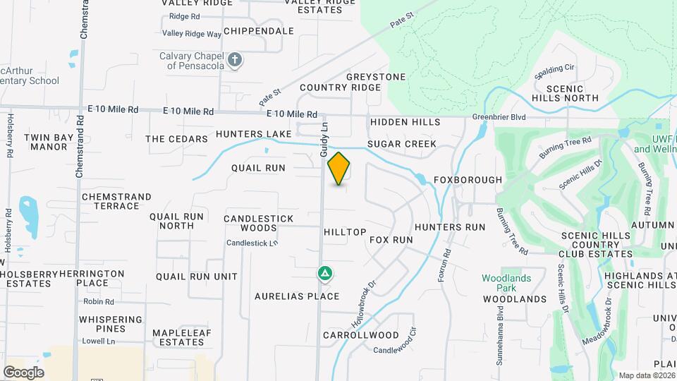 9916 Guidy Ln Map and Location Details