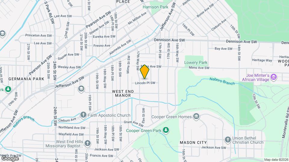1744 Lincoln Pl SW Map and Location Details
