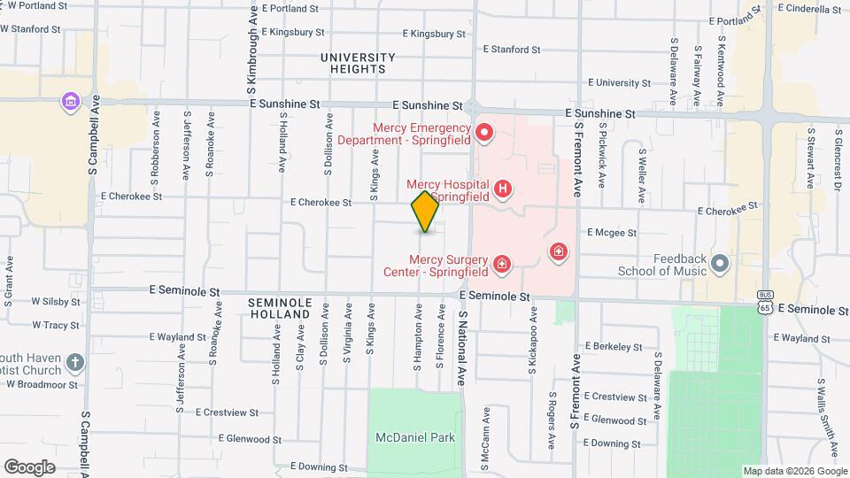 2042 S Hampton Ave Map and Location Details