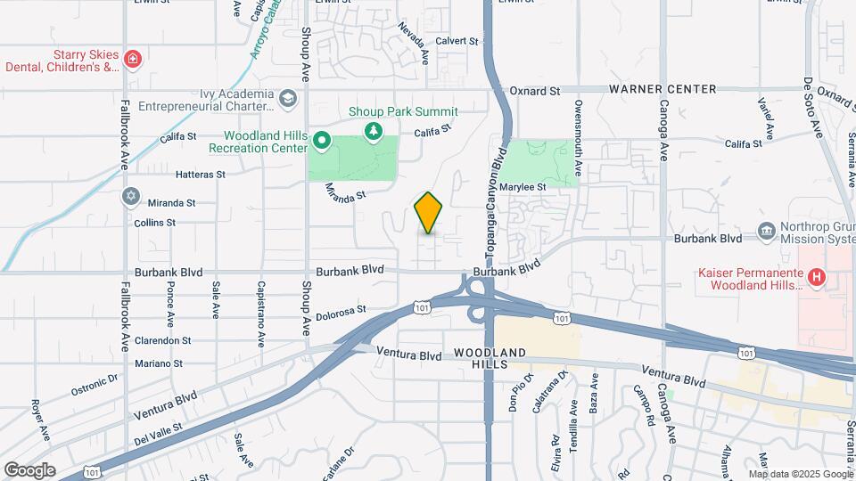 22137 Burbank Blvd Map and Location Details