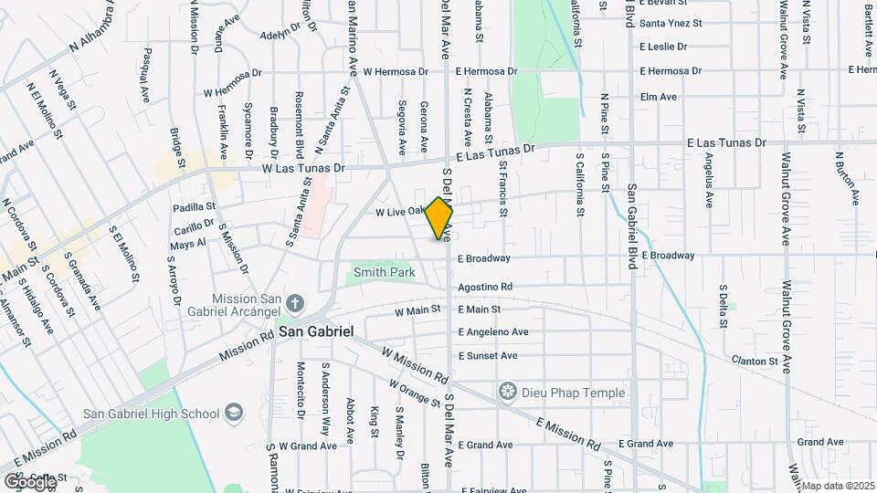 241 S Del Mar Ave Mapa y Detalles de la Ubicación
