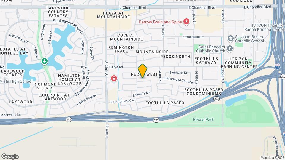 4214 E Saltsage Dr Mapa y Detalles de la Ubicación