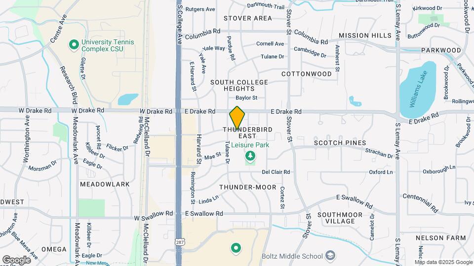 403 E Thunderbird Dr Map and Location Details