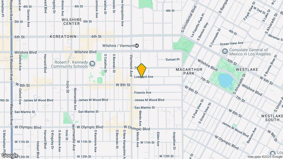 3036 Leeward Ave Mapa y Detalles de la Ubicación