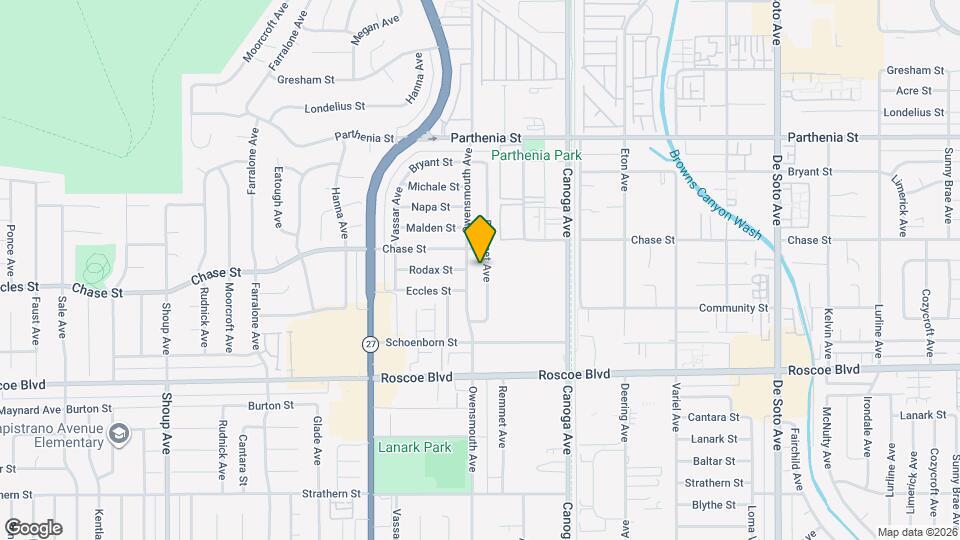 8443 Remmet Ave Map and Location Details