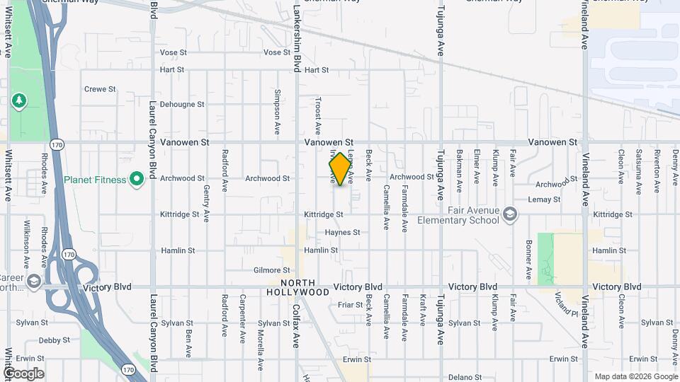 6640 Irvine Ave, Unit 1 Map and Location Details