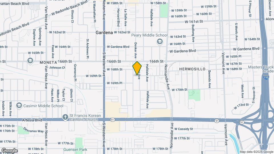 16903 S Dalton Ave Map and Location Details