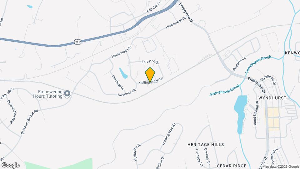 201 Rolling Ridge Dr Map and Location Details