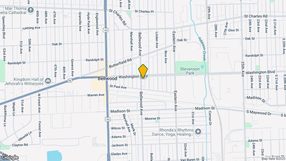 611 Bellwood Ave Map and Location Details