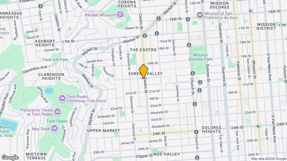 706 Castro St Mapa y Detalles de la Ubicación