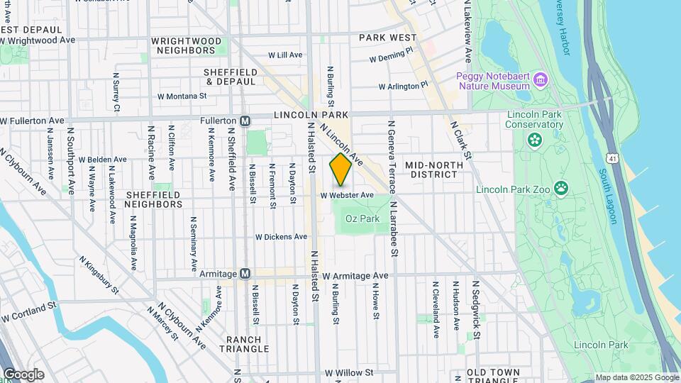 714 W Webster Ave Map and Location Details