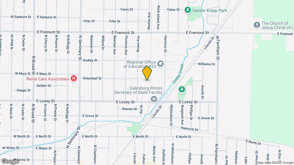 1022 Greenleaf St Map and Location Details
