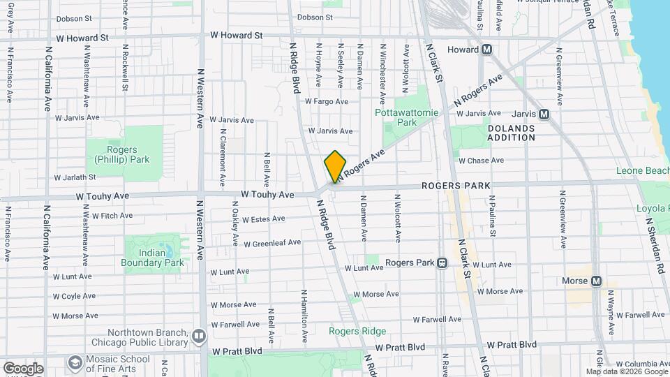 2046 W Touhy Ave Map and Location Details