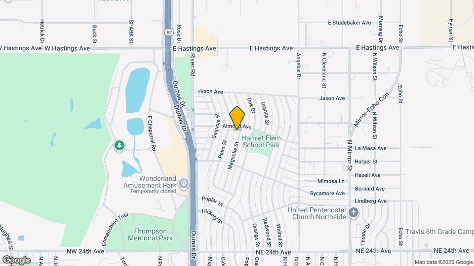 2823 Magnolia St Map and Location Details