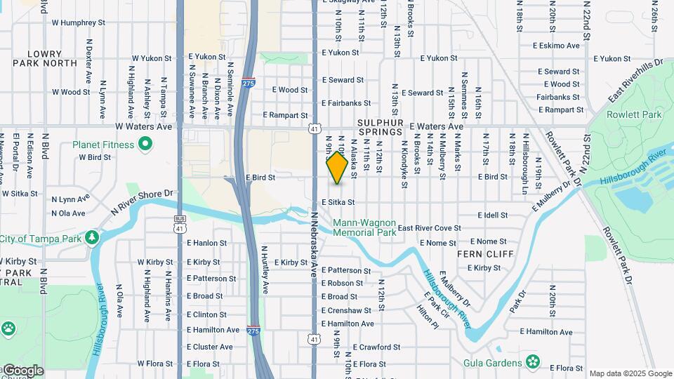 8110 N 10th St Map and Location Details