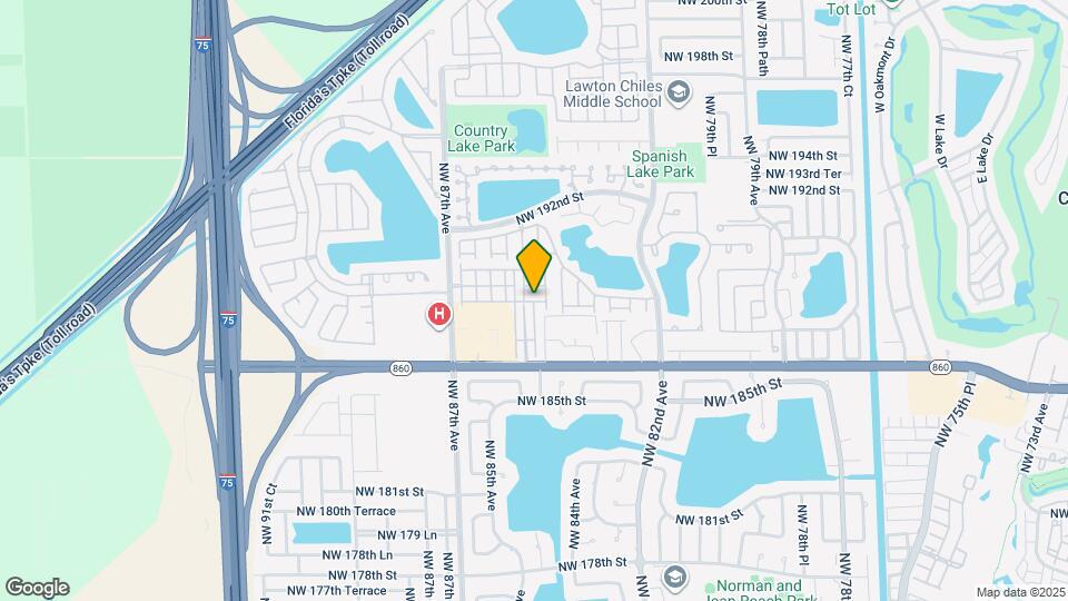 8431 NW 188th Terrace Map and Location Details