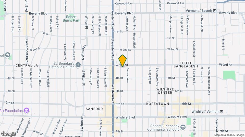 314 S Oxford Ave Mapa y Detalles de la Ubicación