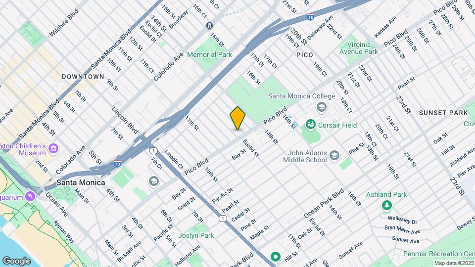 1942 Euclid St Map and Location Details
