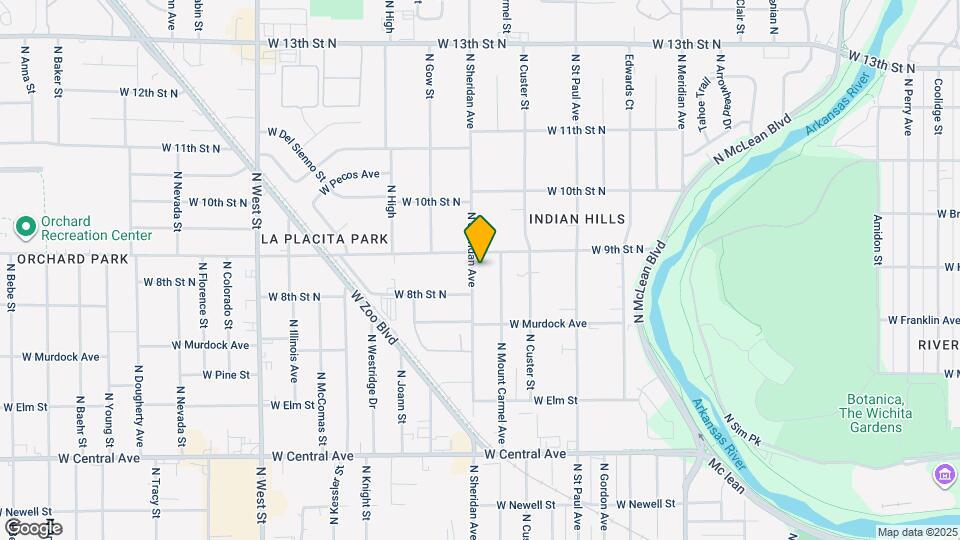 918 N Sheridan St Map and Location Details