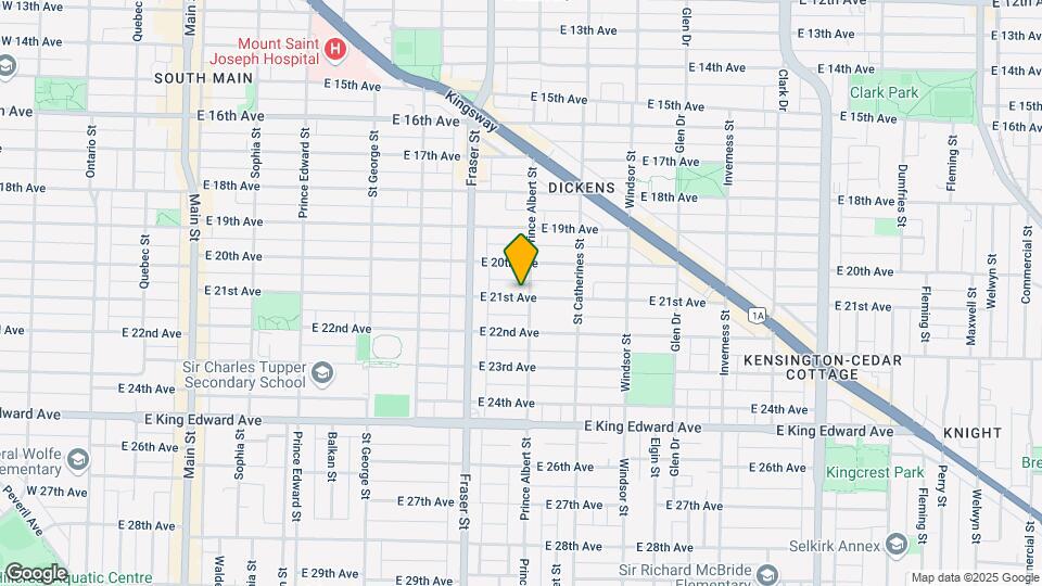 Kensington Basement Suite Rental 3649B Pri Map and Location Details