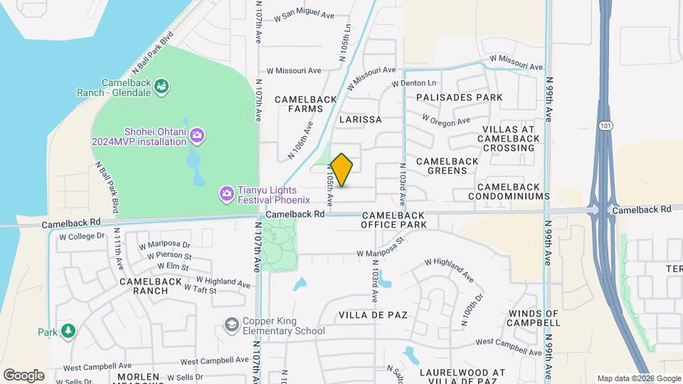 10455 W Reade Ave Mapa y Detalles de la Ubicación