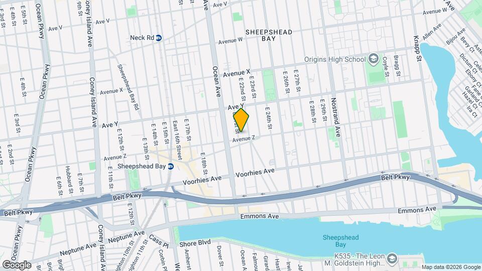 2105-2111 Avenue Z Map and Location Details