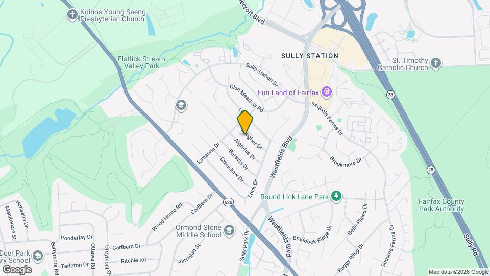 14615 Baugher Dr Map and Location Details