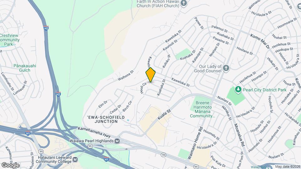 1211 Kuokoa St Map and Location Details