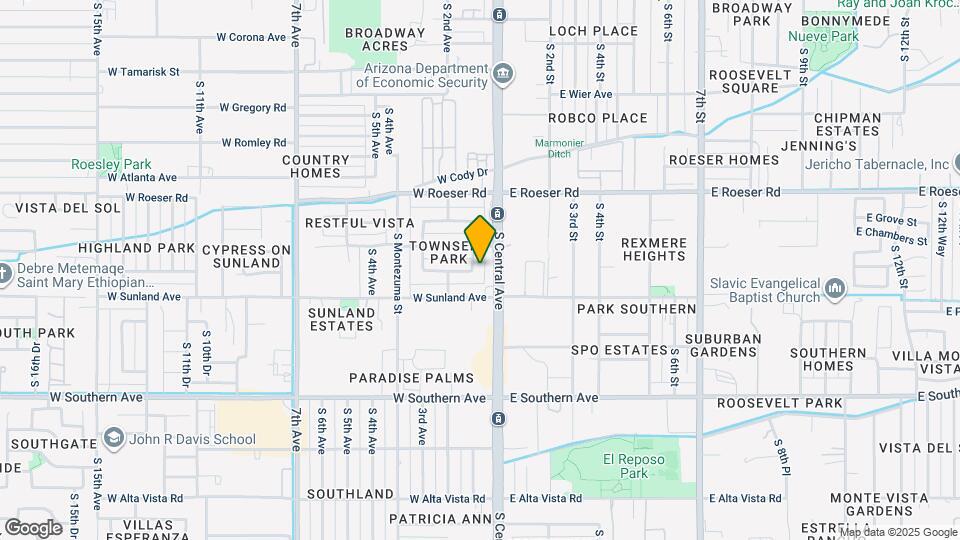 5421 South 1st Avenue Map and Location Details