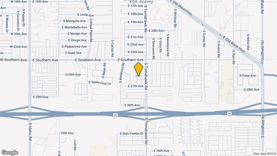 1478 E 26th Ln Map and Location Details