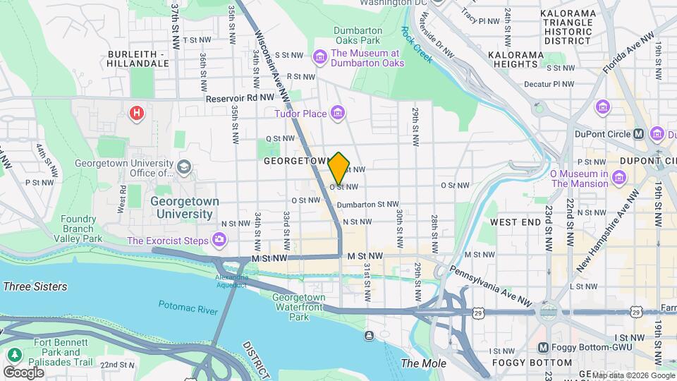 3142 O St NW Mapa y Detalles de la Ubicación