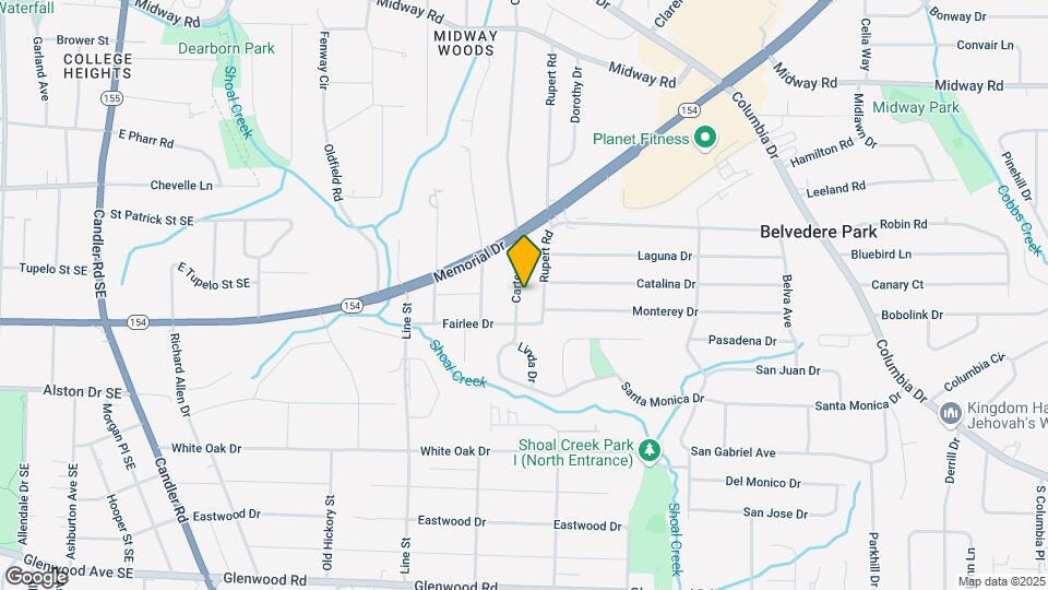 1538 Carter Rd Map and Location Details