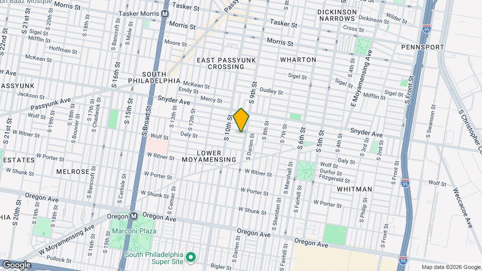 909 Tree St Map and Location Details