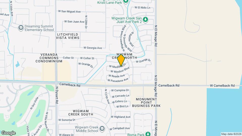 12547 W Medlock Dr Map and Location Details