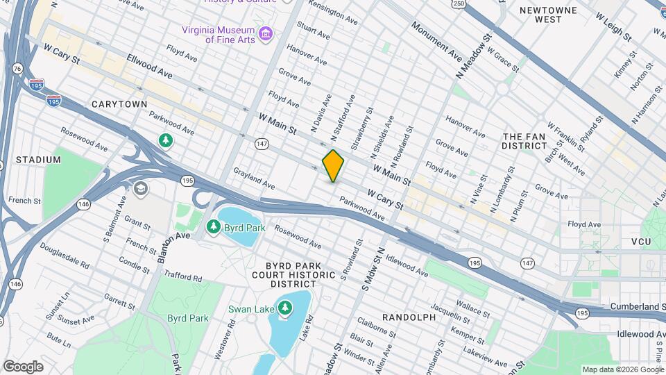 114 S Addison St, Unit Upper Map and Location Details