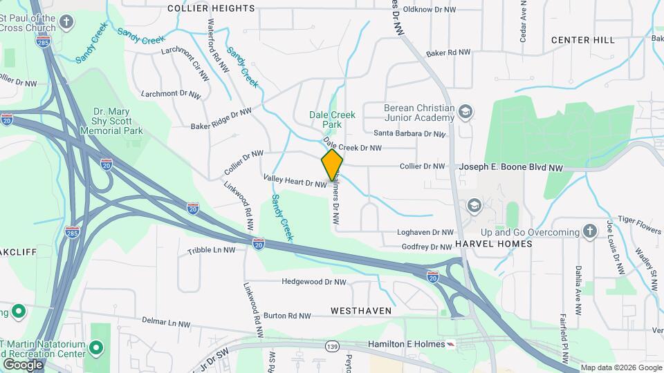 2711 Stream Valley Ln NW Map and Location Details