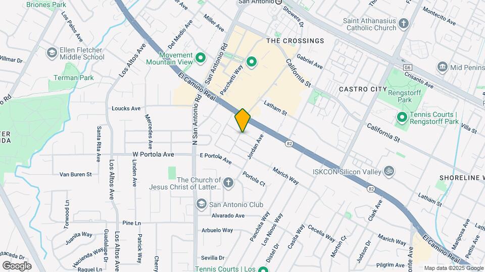 854 Jordan Ave Map and Location Details