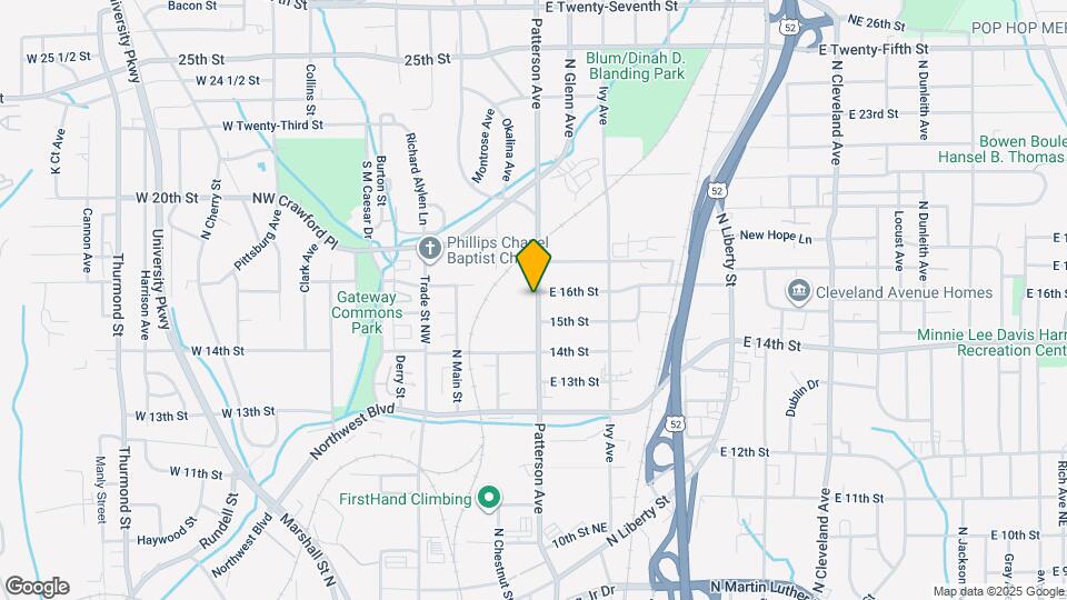 1514 N Patterson Ave Map and Location Details