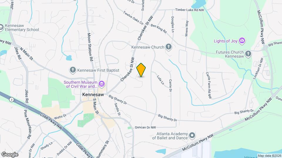 2086 Cherokee Ridge Trail NW Mapa y Detalles de la Ubicación