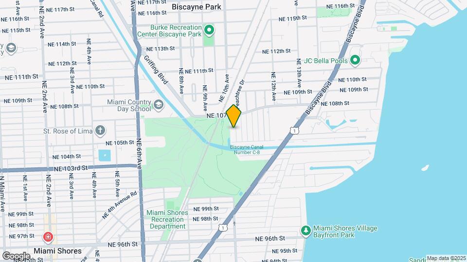 10626 NE 10th Ct Map and Location Details