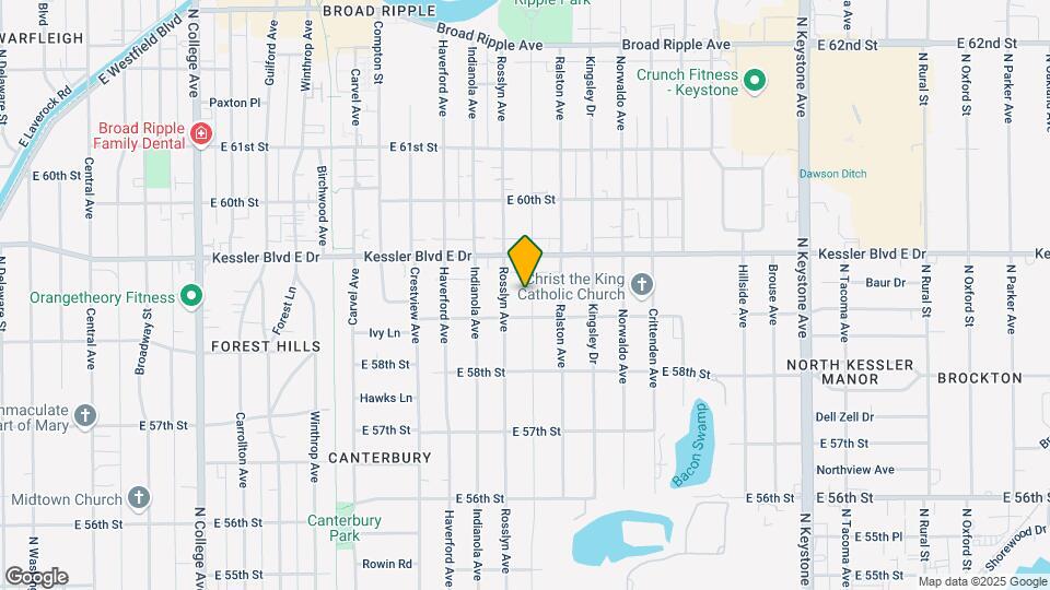 5860 Primrose Ave Map and Location Details