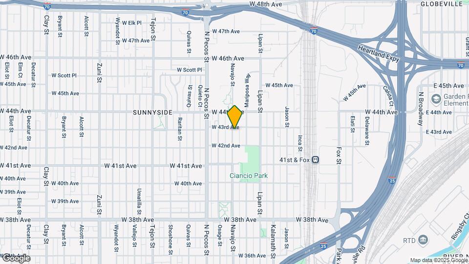4250 Navajo St Mapa y Detalles de la Ubicación