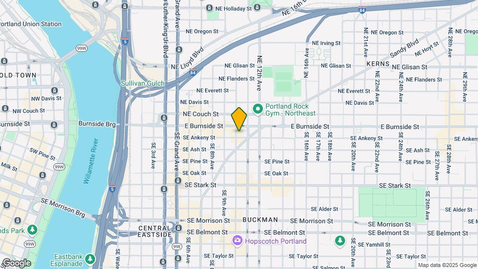 Lower Burnside Lofts Map and Location Details