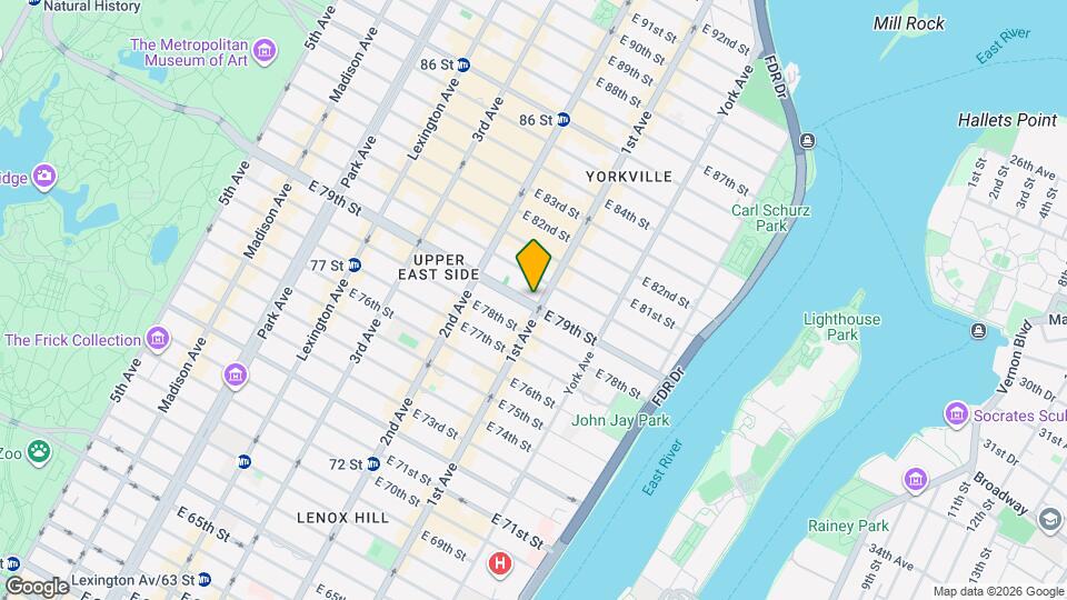 341 E 79th St Map and Location Details