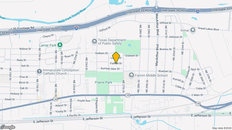 2601 Fairfax St Map and Location Details