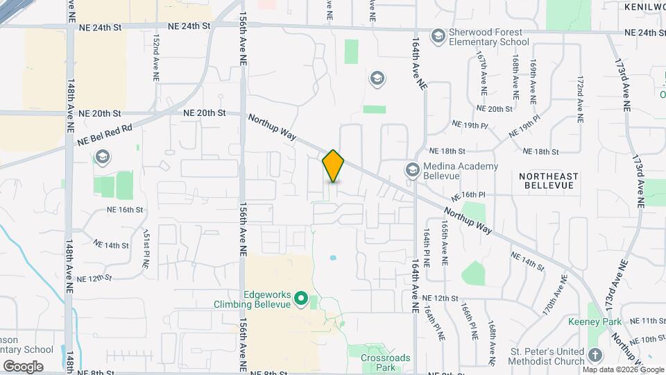 16121 Northup Way Map and Location Details