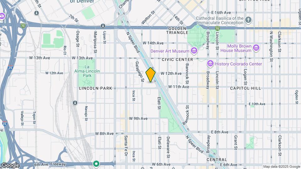 601 W 11th Ave, Unit 1002 Mapa y Detalles de la Ubicación
